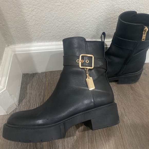 Black Coach Boots - Picture 1 of 5